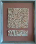 Marion van Berkum, keramiek, Soulmates, 3D inlijsting