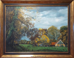 M. Frankenhuizen,Twentse boerderij in herfstlands, inlijsten