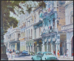 Giclée, Chr Sommer, Calle bonita Habana, opspannen/inlijsten