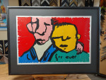 Zeefdruk, Herman Brood, For ever, passe-partout en inlijsten