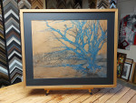 H. van Doornik, pastel tekening, passe-partout en inlijsten