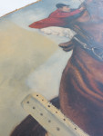 Tijdens restauratie, reiniging olieverfschilderij