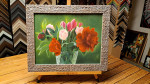 Joke Hoogebeen, Bloemen in vaas, inlijsten