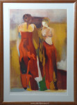 Zeefdruk, Hans van den Berg,Toulon, passe-partout, inlijsten