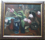 Schilderij, olieverf, inlijsten
