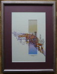 Aquarel, passe-partout en inlijsten