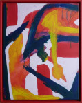 Marion van Berkum, schilderij, baklijst