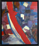Marion van Berkum, schilderij, baklijst
