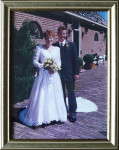 Trouwfoto, inlijsten