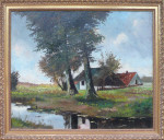 Schilderij, landschap, inlijsten