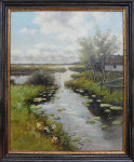 Schilderij, landschap, inlijsten