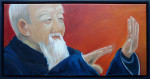 Patricia Moes-van der Flier, schilderij, baklijst