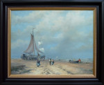 J. van Tonderen, olieverf op paneel, inlijsten