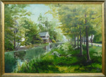 Ingrid Jansen, schilderij, landschap, inlijsten