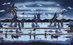 Batikdoek, opspannen