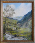 Schilderij, landschap, inlijsten