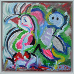 Ingrid Claasen, schilderij, baklijst