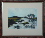 Albert Grosfeld, landschap, passe-partout en inlijsten