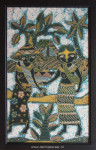 Batikdoek, opspannen en inlijsten