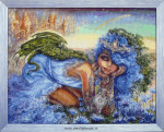 Borduurwerk, Dragon Charmer van Josephine Wall, opspannen en inlijsten