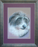 Ria van der Holst, pasteltekening Luna, passe-partout en inlijsten