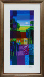 Zeefdruk, Ton Schulten,  Lentetuin, 2008, passe-partout aanpassen en inlijsten
