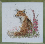 Borduren, Amongst the Foxgloves, opspannen en inlijsten