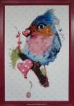 Borduren, Love Bird, opspannen en inlijsten
