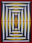Abstract, De tempel van de rode Harro, inlijsten, baklijst