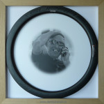 Carbon frame, in memoriam foto, 3D inlijsting