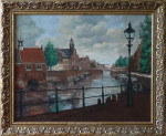J.P. v.d. Kroef, stadsgezicht, inlijsten
