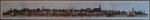 Poster, Skyline Nijmegen ca. 1860, dibond en inlijsten