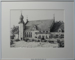 Onbekend, pentekening, passe-partout en inlijsten