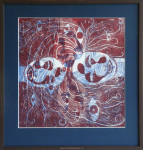 Onbekend, abstract, passe-partout en inlijsten