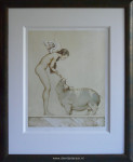 Litho, Michael Parkes, An Angel's Touch, passe-p & inlijsten