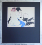 Jack de Rijk, pastel, onbekend, passe-partout en inlijsten