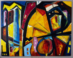 Schilderij, Mark van der Staay, onbekend, opspannen